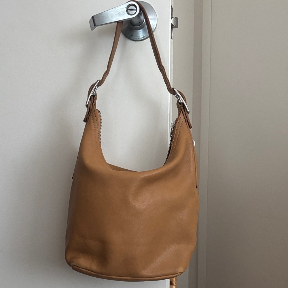 Coach Tan Leather Shoulder Bag